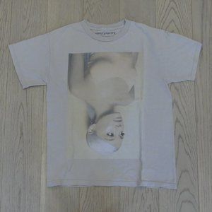 Ariana Grande Sweetener Album Upside Down Women's Beige Small T-Shirt